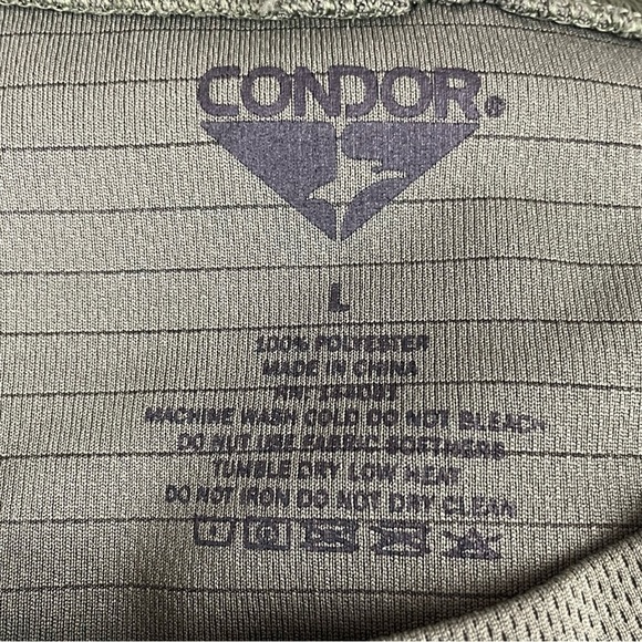 Condor Shirt Mens Large Green Military Short Sleeve Costal Riverine 1375 - Picture 8 of 9